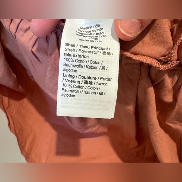 NEW NWT Madewell Pink Oaklynn Crinkle Poplin Balloon V Neck Mini Dress Size S - Picture 9 of 10